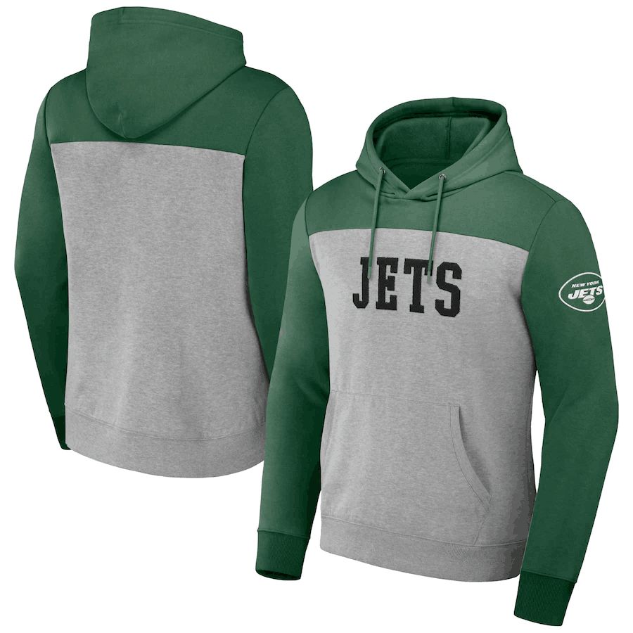Men 2023 NFL New York Jets grey Sweatshirt style 1->chicago bears->NFL Jersey